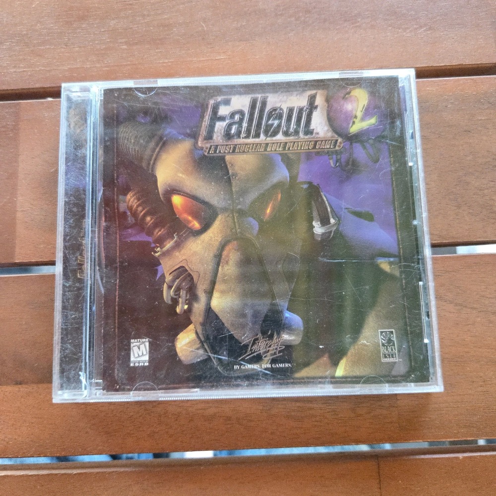 VTG 1998 Fallout 2 PC Game Jwl Case Manual Interplay Black Isle Studios Rare USA